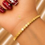 Geometric Hexagon Bangle – Stainless Steel Gold Tone