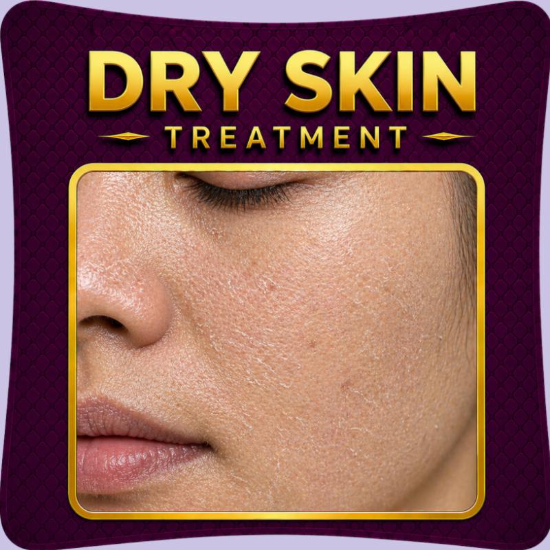 Dry skin treatment moisturizing skincare solution