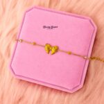 cute bow bracelet for women gold stainless steel trendy
