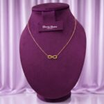 gold tone infinity symbol necklace chain full view
