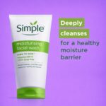 simple face wash moisturising cleanser sensitive skin 150ml bd full view
