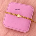 gold star chain bracelet women stylish stainless steel jewelry