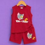 Boys Tom and Jerry Sleeveless T Shirt & Shorts Set