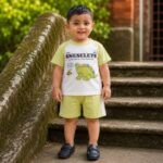 Boys Dinosaur Cotton T Shirt & Shorts Set - Image 3