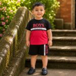 Boys Brave & Confident T Shirt & Shorts Set - Image 2
