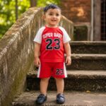 Boys Super Baby 23 T Shirt & Shorts Set - Image 3