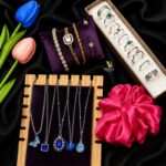women jewellery combo set bracelet ring necklace scrunchie fashion accessories in bd